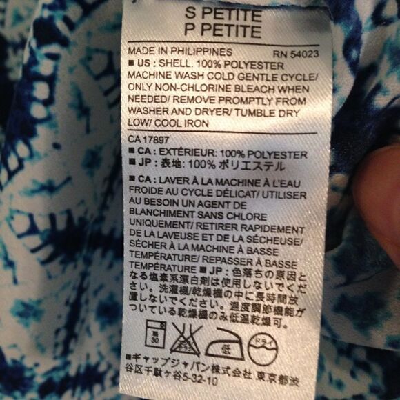 Banana Republic peplum like sleeveless blouse S - Picture 5 of 5